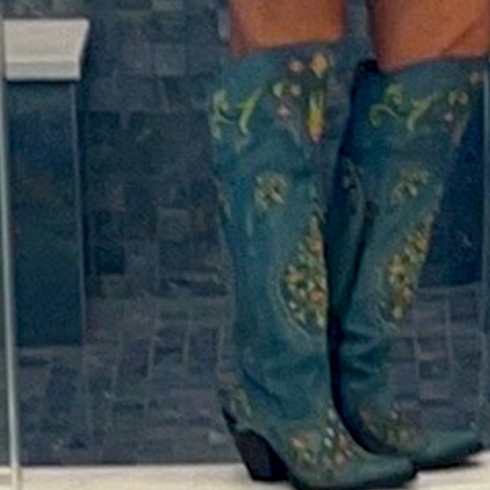 COPY - Dan post flower women’s knee high western boots - Picture 5 of 7